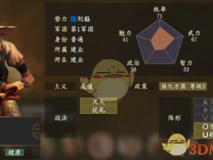 三国志14甘氏角色深度解析：五维属性全面展示