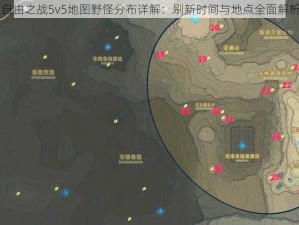 自由之战5v5地图野怪分布详解：刷新时间与地点全面解析