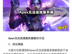 Apex无法连接服务器解析与解决方案探讨