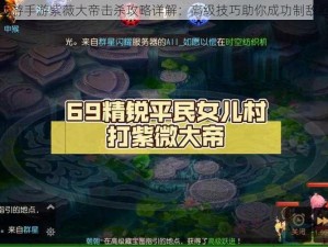 梦幻西游手游紫薇大帝击杀攻略详解：高级技巧助你成功制敌胜秘诀