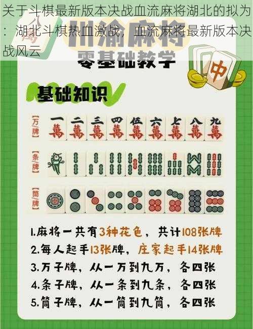 关于斗棋最新版本决战血流麻将湖北的拟为：湖北斗棋热血激战，血流麻将最新版本决战风云