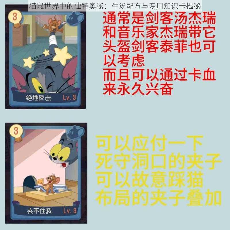 猫鼠世界中的独特奥秘：牛汤配方与专用知识卡揭秘