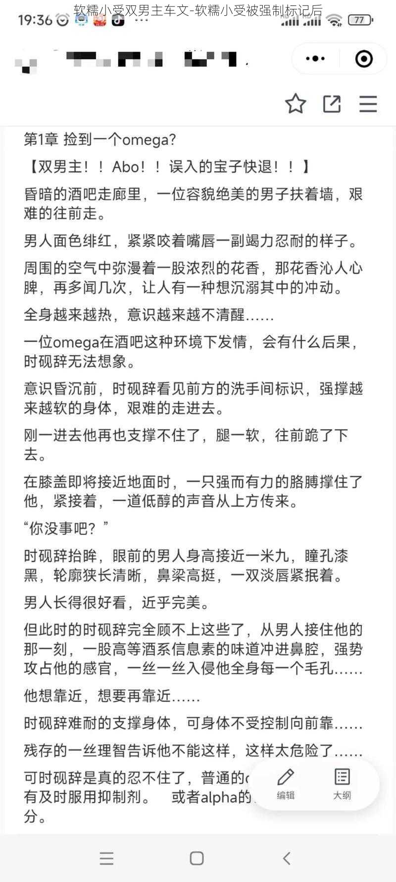 软糯小受双男主车文-软糯小受被强制标记后