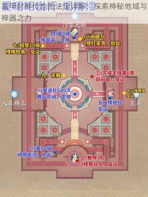 富甲封神传地图法宝详解：探索神秘地域与神器之力