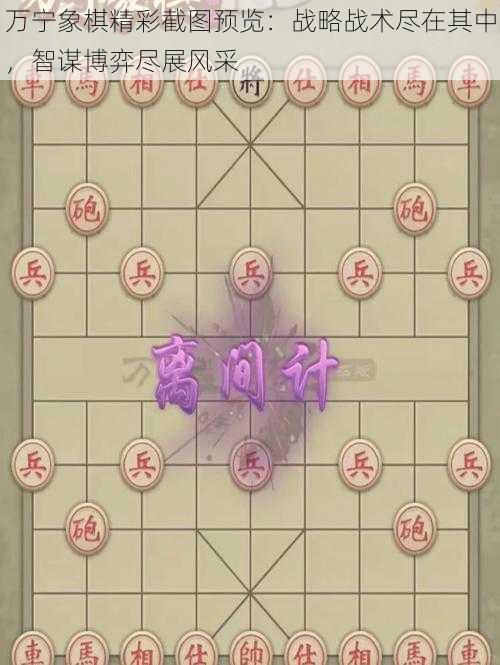 万宁象棋精彩截图预览：战略战术尽在其中，智谋博弈尽展风采