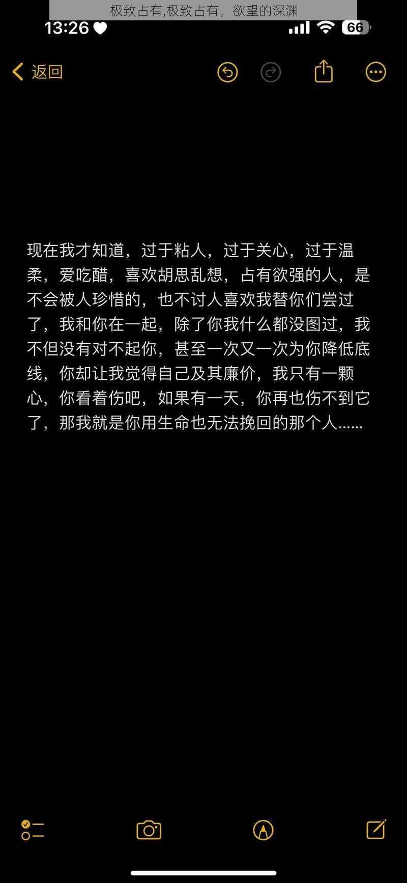 极致占有,极致占有，欲望的深渊