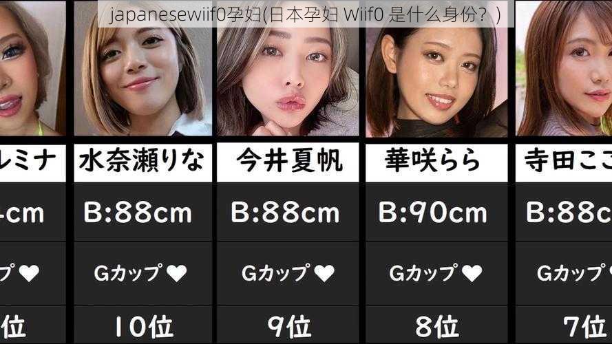 japanesewiif0孕妇(日本孕妇 Wiif0 是什么身份？)