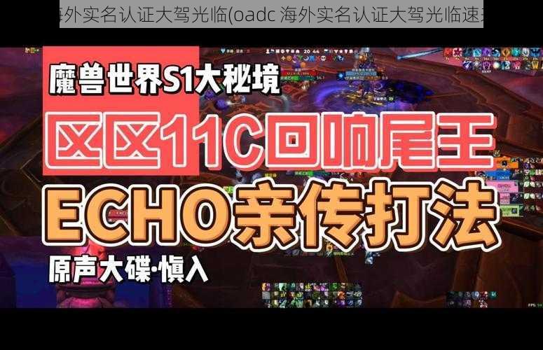 oadc海外实名认证大驾光临(oadc 海外实名认证大驾光临速来围观)